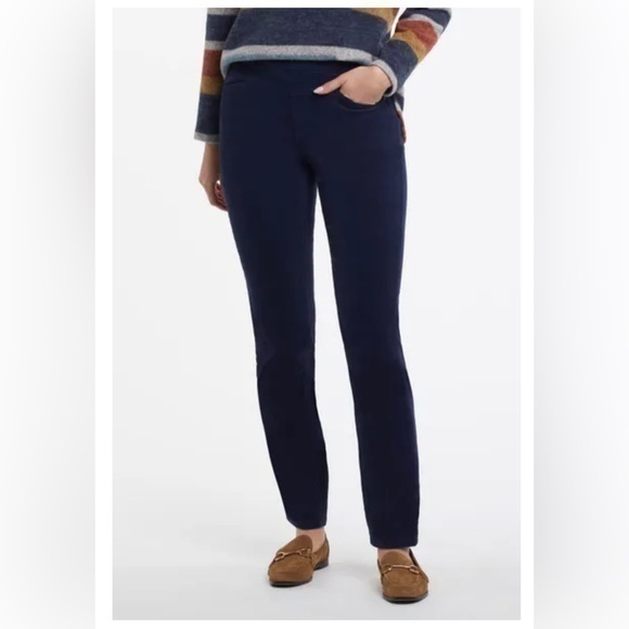 Tribal Pants - COPY - Tribal velvet stretch straight leg slim black jeans